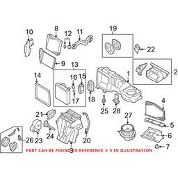 VW Cabin Air Filter Seal 1K0819422B